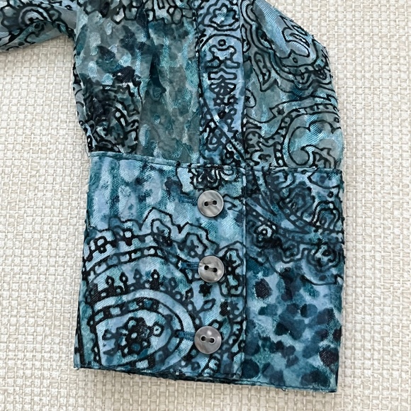 Chico's Blue-Toned Blouse - Picture 3 of 3